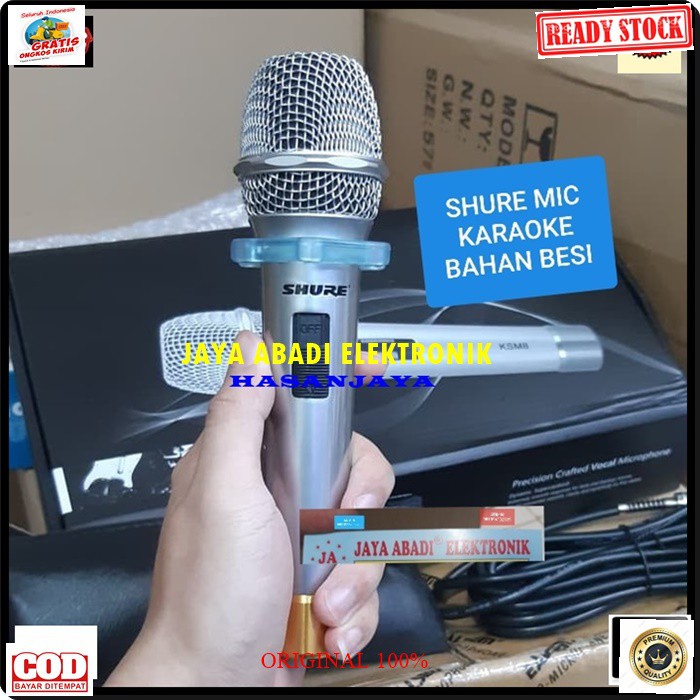 G106 SHURE LEGENDARY MIC KABEL DYNAMI BESI MIKROPHONE KARAOKE VOKAL AUDIO SOUND SYSTEM PENGERSA SUARA PRO PROFESIONAL LENGENDARIS BISA SEGALA JENIS AUDIO SUARA JERNIH DAN HARGA TERJANGKAU COCOK UNTUK PIDATO PENGAJIAN RAPAT DAN ACARA YANG LAINNYA