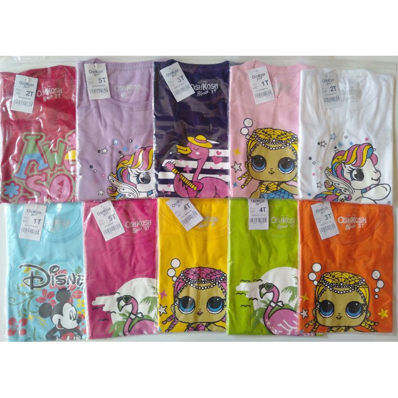 (COD) Kaos Katun Cewek (USIA 1-5 th)