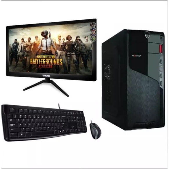 All New Paket 1 Set PC Komputer Office Sekolah Operator Online Shop AMD A68N 5600E Gaming Ringan