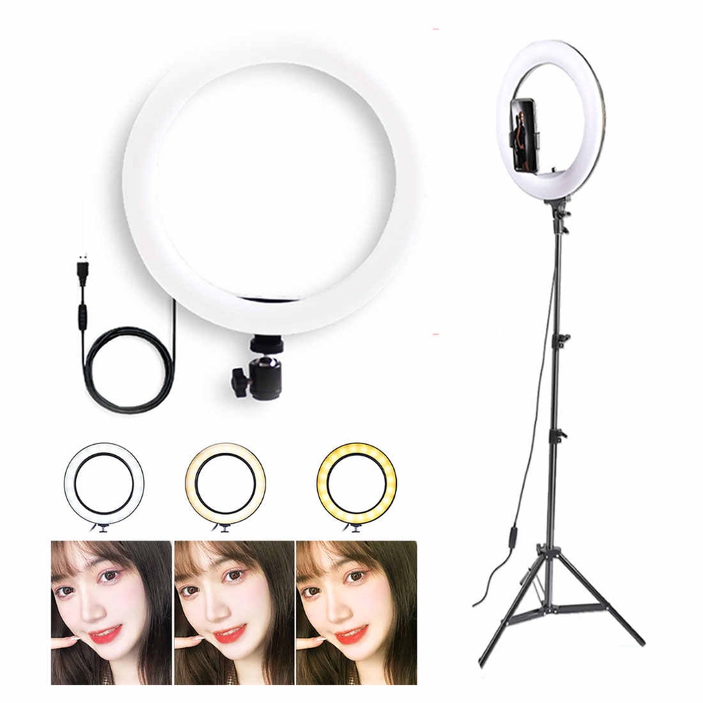 Ring Light 33 cm - 26 cm - 20 cm Selfie LED RGB Light - Tripod 2,1 M