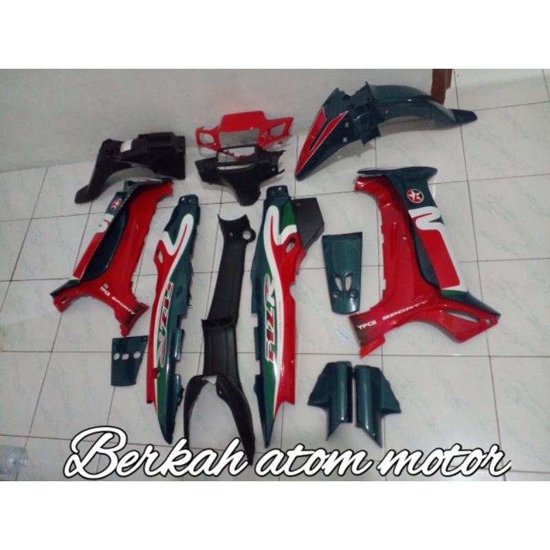 Cover Body Fizr F1zr Caltex Hijau Merah Full Set Halus Cover Bodi Yamaha Fiz r