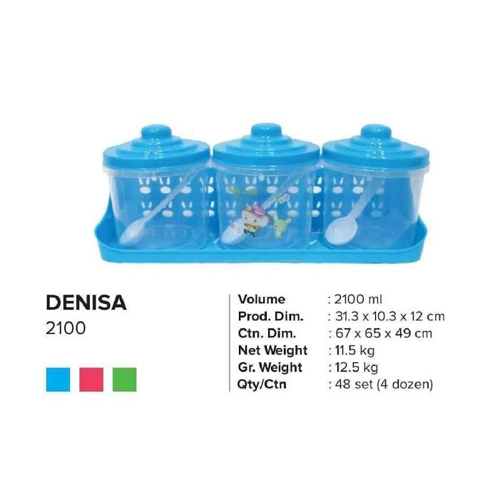 Tempat Bumbu Denissa / Toples Bumbu set Denisa / Tempat bumbu 1 set