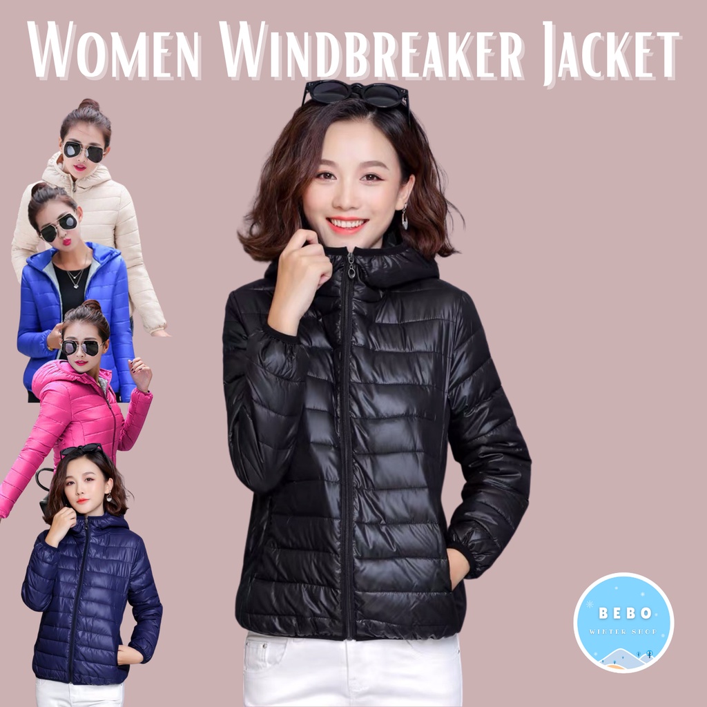 Jaket parasut anti angin wanita musim dingin Winter Windproof jacket