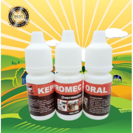 KEPROMEC ORAL 5 ML - Obat Gudik Jamur Scabies Kutu Kucing Kelinci Anjing