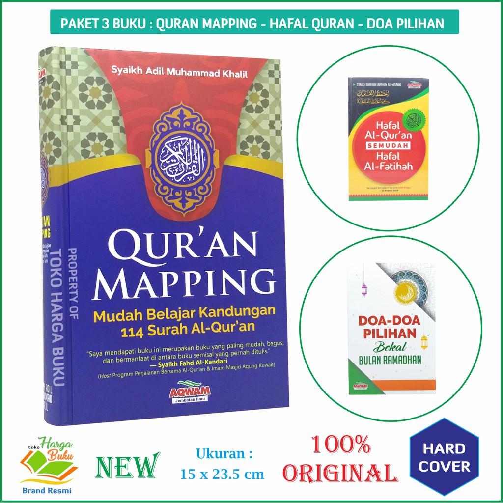 Paket 3 Buku Reconnect With Quran - Maping Quran & Hafal Al-Quran Semudah Hafal Al-Fatihah - AQW
