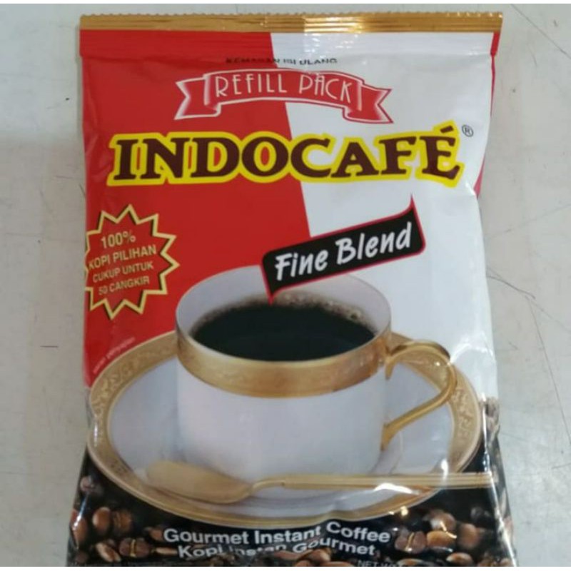 Indocafe Kopi Bubuk Instan Fine Blend 100gr Refill Pack