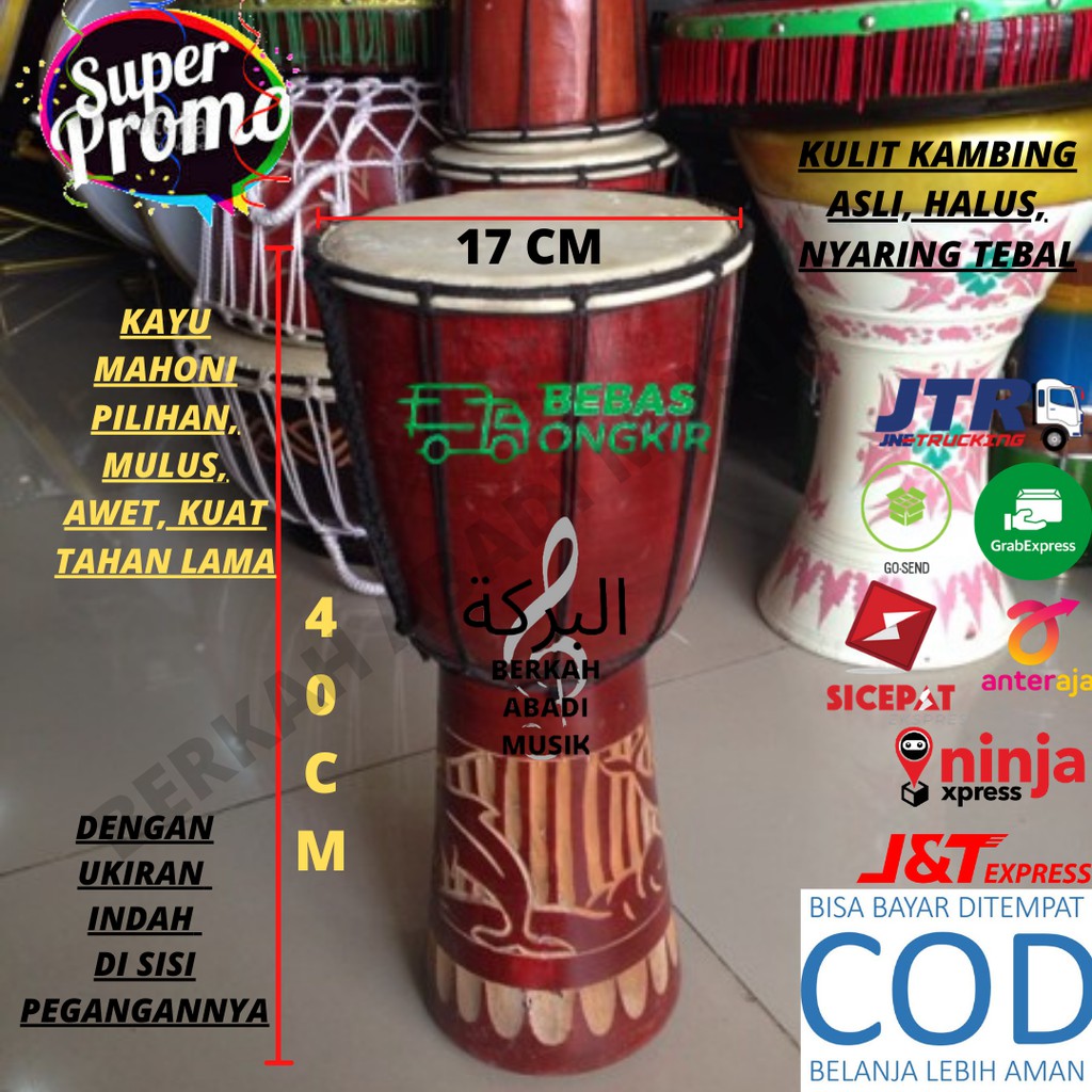 JIMBE ALAT MUSIK 40 CM JIMBE 40 CM JIMBE 40CM JIMBE 40 CM BESAR JIMBE SEDANG Jimbe ukuran 40CM genda