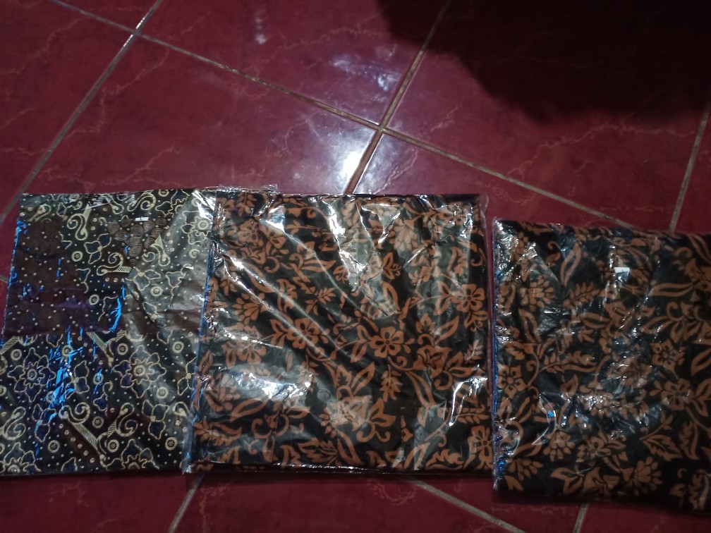 Batik Keluarga,batik Couple Ayah Anak Motif Mataram Coklat