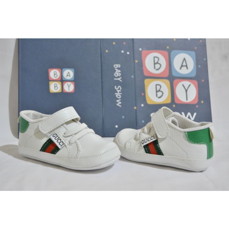 sepatu bayi pre walker bayi unisex sepatu bayi gendong dan belajar jalan unisex GG ace lowtop