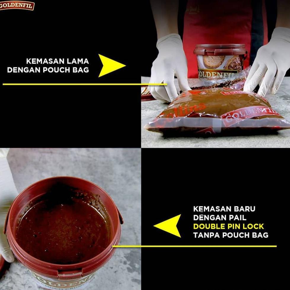 

[KODE 0LFFM] Goldenfil Strawberry Jam 1kg - Selai Buah Strawberry 50% Serat Buah