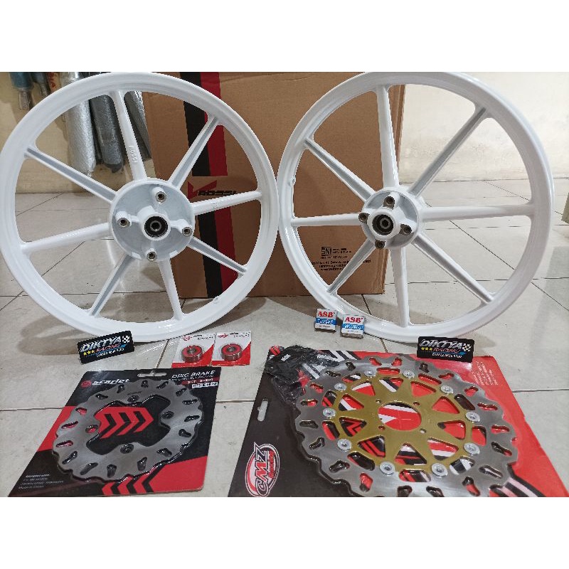 Velg Palang 8 Double Disk Buat Vixion New, CBR150 Set Bearing dan Disk