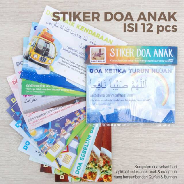 Stiker Doa Sunnah Aplikatif Untuk Orang Tua Anak