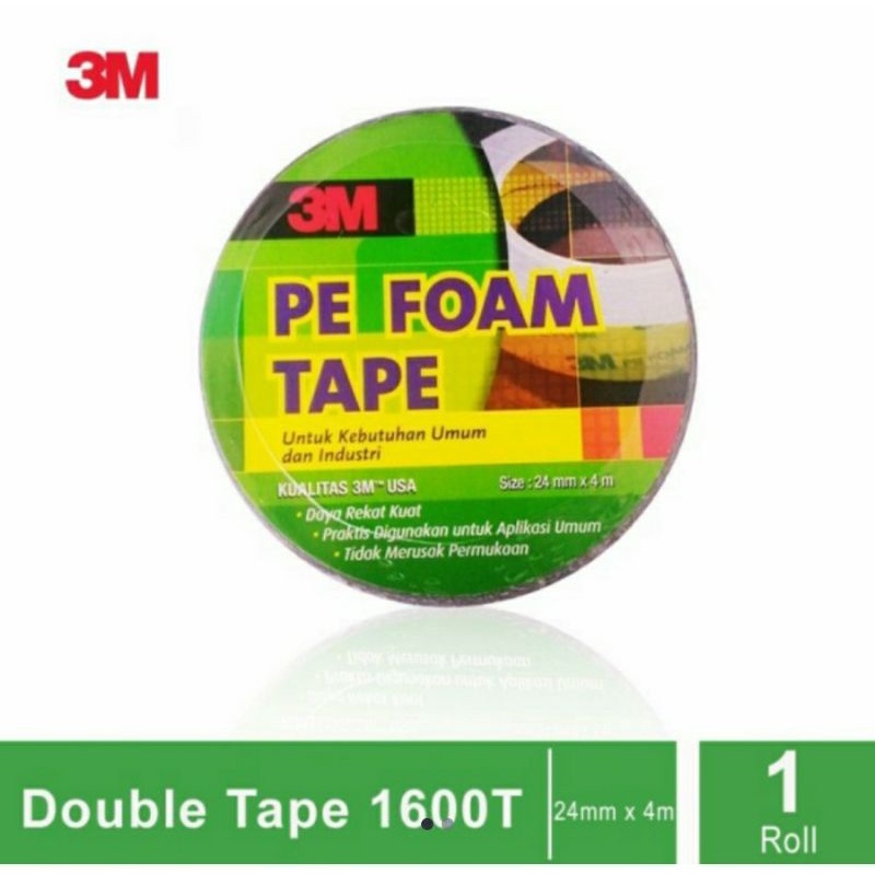 

LAZANDA 3M 1600T Double Tape PE Foam Tebal / 1,0mm Size 24mm x 4m