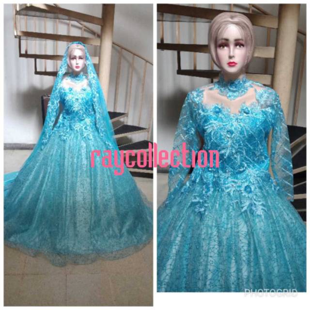 Gaun pengantin ( tile akar mutiara )