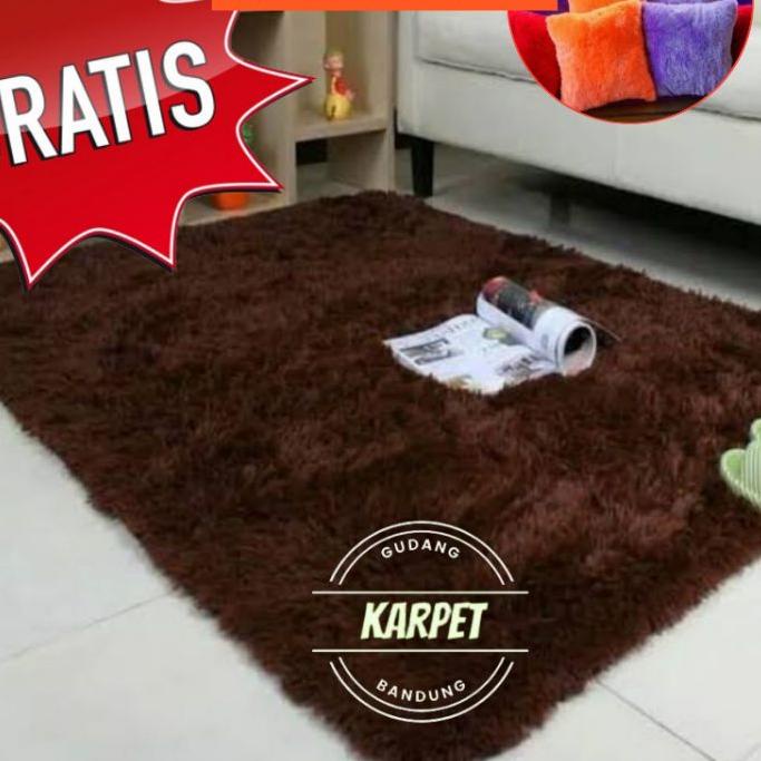 ☆ Karpet Bulu Rasfur Kasur Kamar Tidur Murah UK 150x200x4,5 Ambal bulu Lembut Empuk ✼