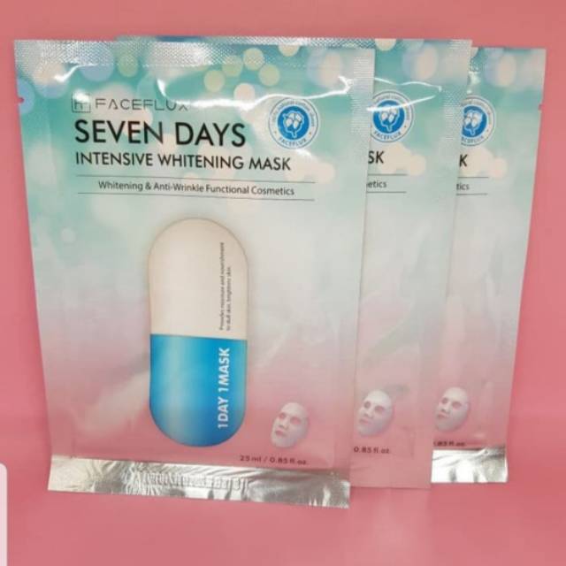Faceflux Seven Days Intensive Whitening Mask / Masker Wajah Faceflux Seven Days
