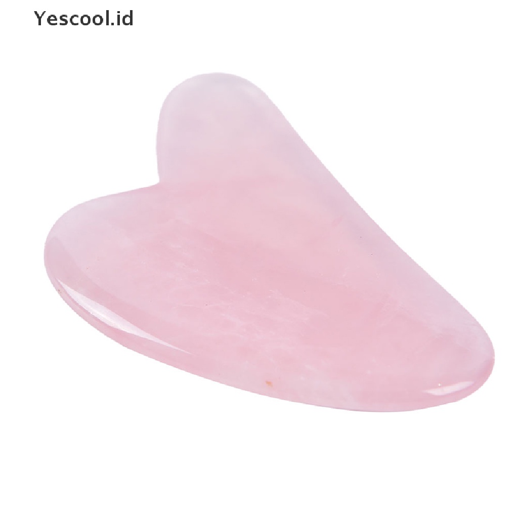 1pc Papan Scraper Pijat Guasha Giok Kuarsa Alami Untuk Alat Relaksasi