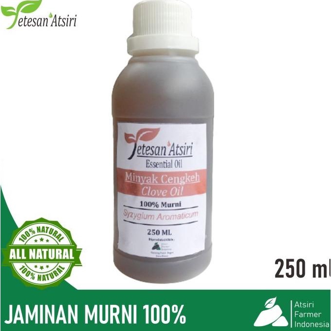 250Ml Minyak Atsiri Cengkeh Murni Clove Pure Essential Oil 100% Asli
