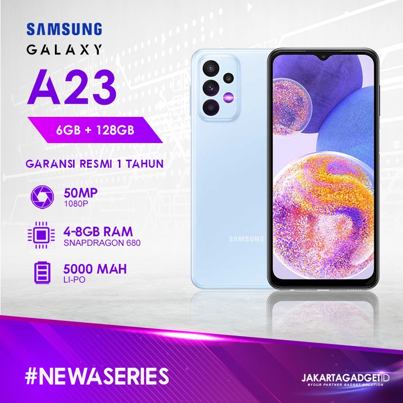 Samsung Galaxy A23 6GB+128GB Garansi Resmi Samsung 1 Tahun