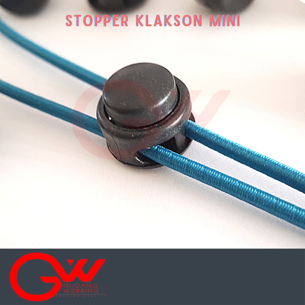 Stopper Tali Kur / Stopper Klakson MINI 2 lubang Acetal (100pcs)