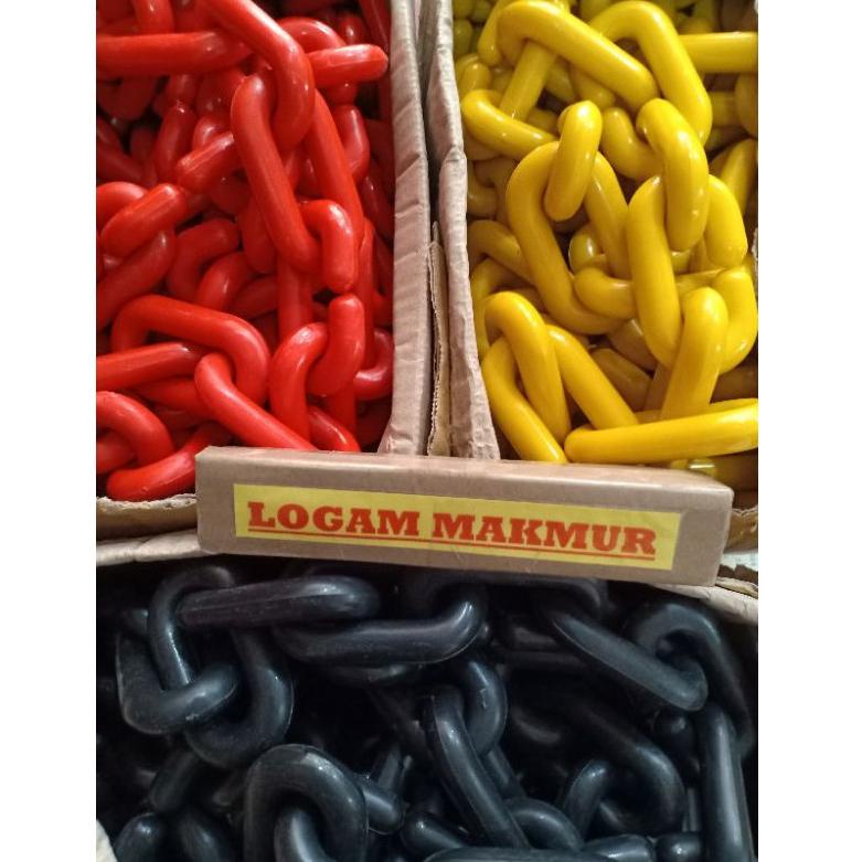 [PRODUK LBWFY] RANTAI PLASTIK BESAR 12MM UNTUK TALANG AIR RUMAH, GANTUNGAN BAJU, PEMBATAS ANTRIAN - 