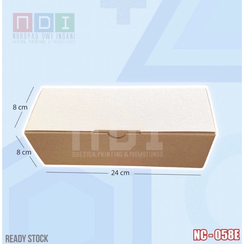 

DUS BOX CORRUGATED 1 PAK (ISI 20pcs) Uk.24x8x8cm