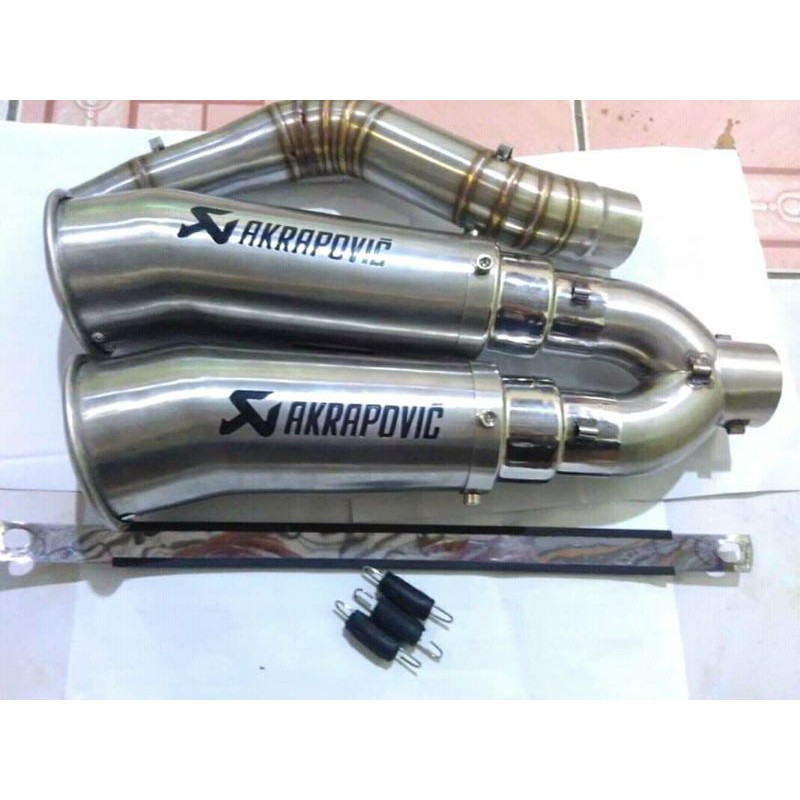 knalpot racing akrapovic megaphone cbr150r nmax pcx R15 gsx dll