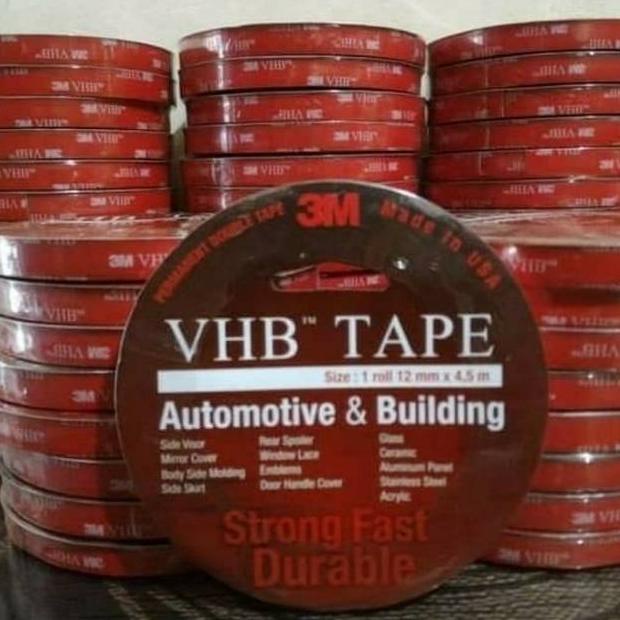 

((BISA COD)) Original 3M Double Tape VHB 12mm Super Kuat Super Lengket Tahan Lama