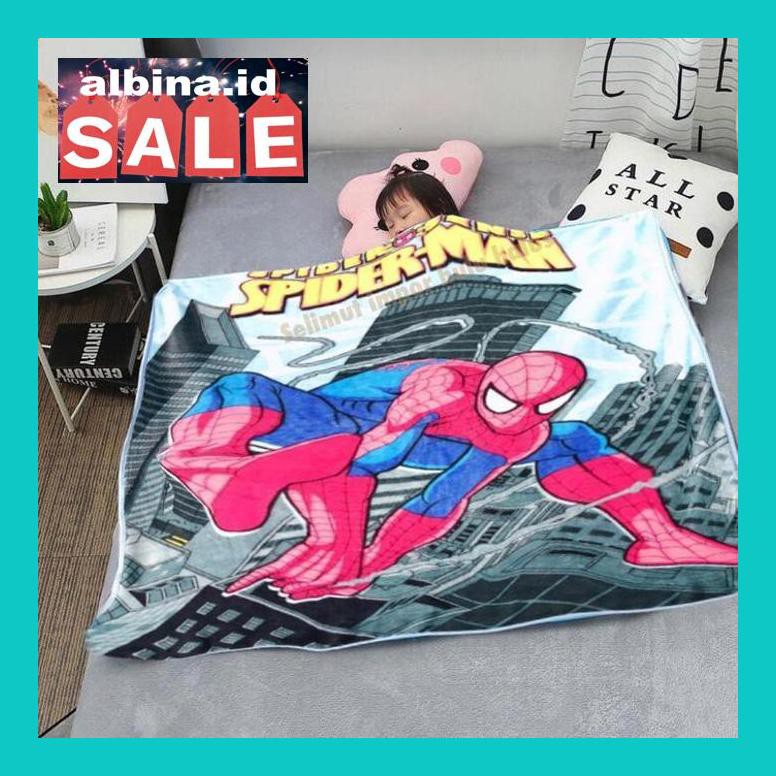 Id50Kmt Selimut Bayi,Anak Impor Bulu Halus,Murah Motif Spiderman Keren 100X140 50Urtid