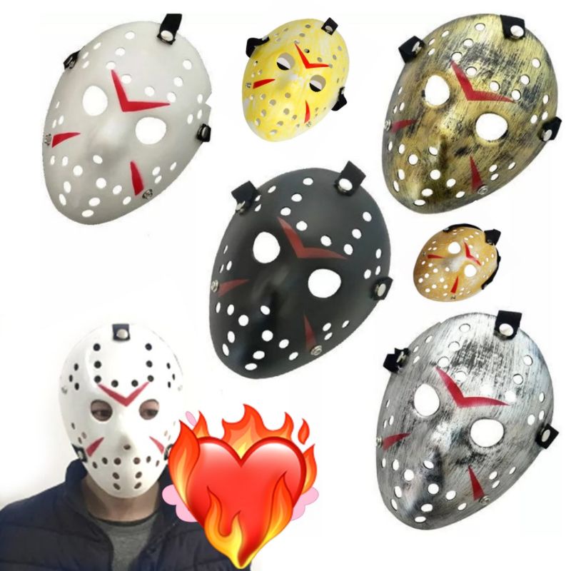 Jason and Freddy Vs Topeng Halloween Horror Friday 13th MASK PSIKOPAT 6 PILIHAN WARNA