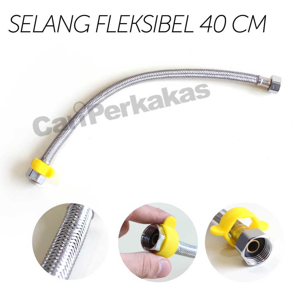 Jual Selang Fleksibel Cm Anyaman Stainless Fleksible Hose Selang