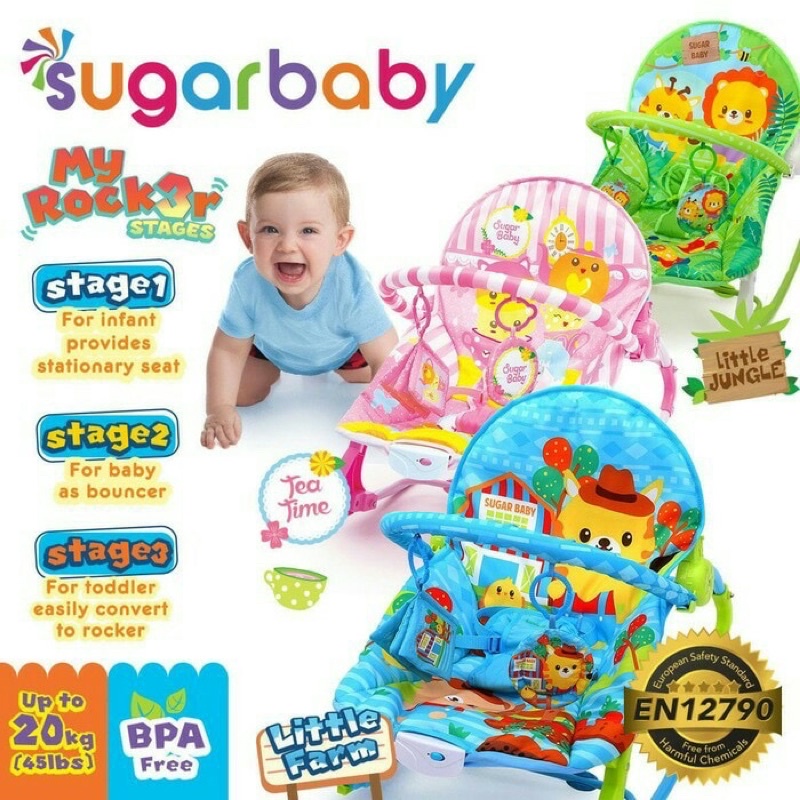 Castle - Sugar Baby Bouncer My Rocker 3 Stages