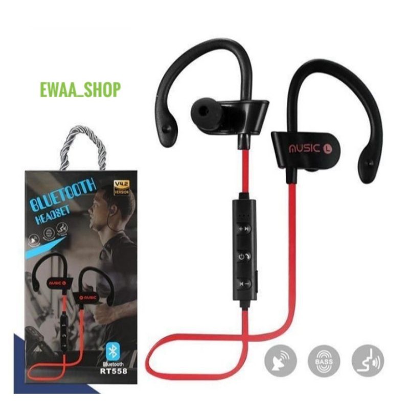 WIRELESS SPORT BLUETOOTH HEADSET RT558 / RT 558 HIGH QUALITY