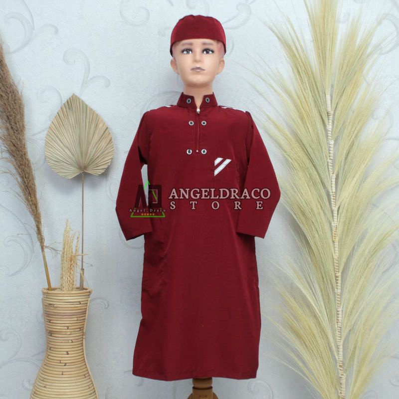 Jubah Anak Laki-Laki Marun / Jubah / Jubah Anak / Jubah Anak Laki-Laki
