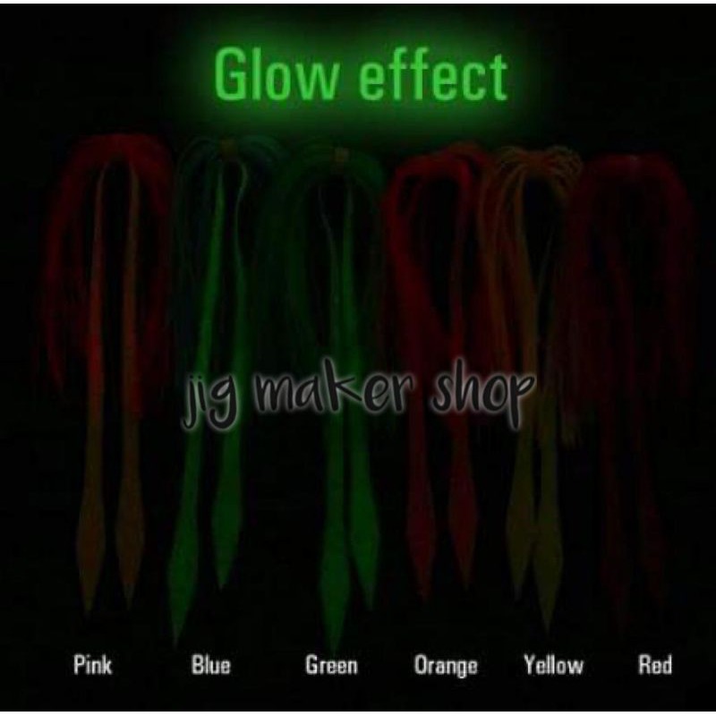 Skrit kabura rubber skrit jig inchiku silikone skrit tai rubber slow jigging glow in the dark