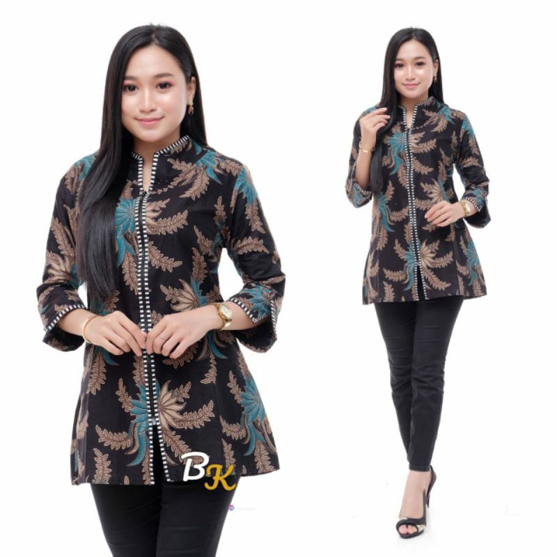 Atasna Batik Wanita PPBTK07 Modern Batik Cassual Atasanbatik Wanitabatik-Kz6