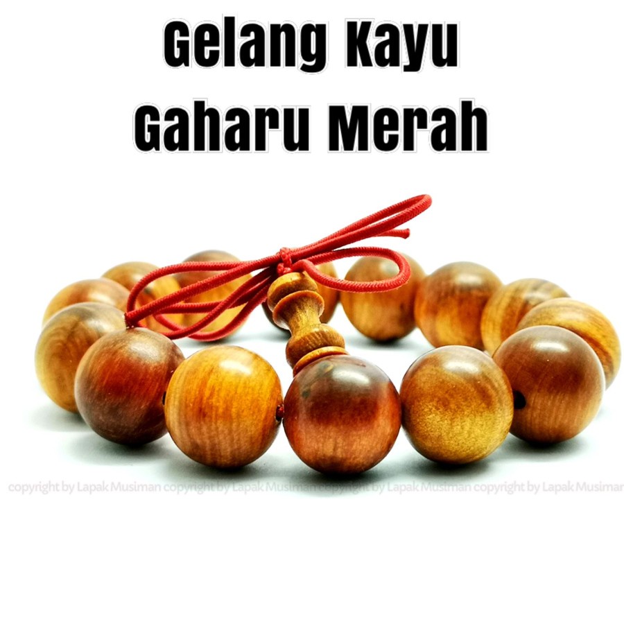 [Bayar di Tempat] Gelang Kayu Gaharu Merah Asli Wangi Original Kalimantan