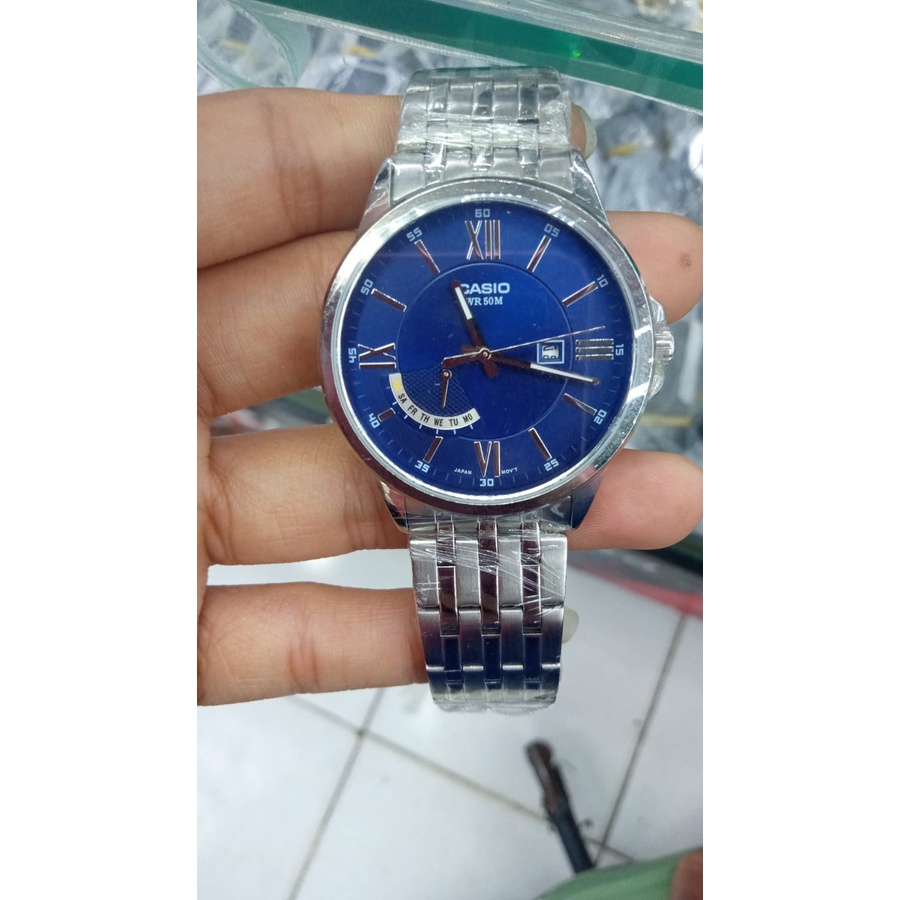 JAM TANGAN PRIA CASIO MTP-E125D-2AVDF ORIGINAL GARANSI RESMI MURAH