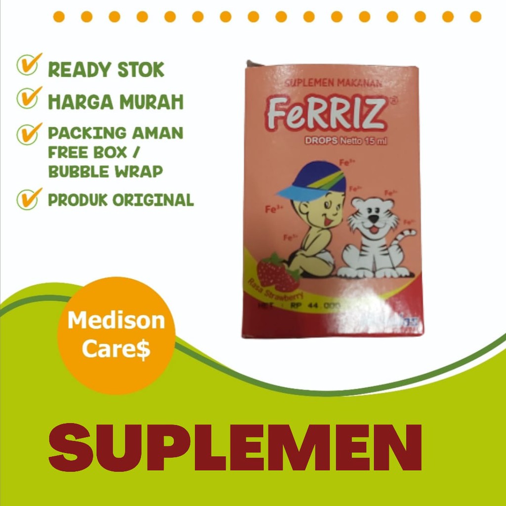 ferriz drops 15ml suplemen makanan