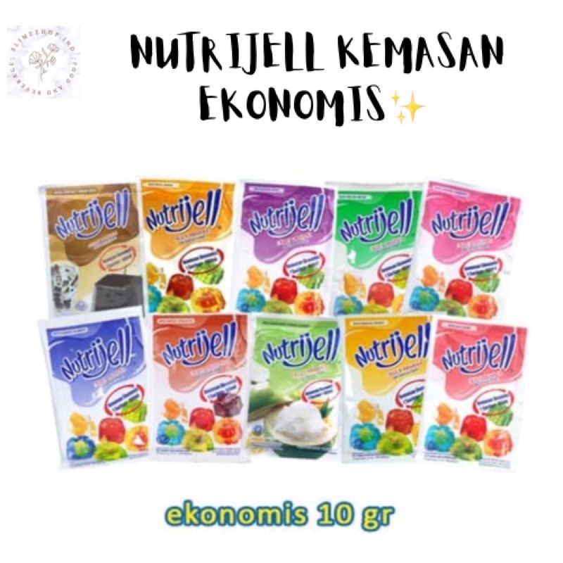 Nutrijel Aneka Rasa Kemasan Ekonomis / Jelly Nutrijel (10 gram)