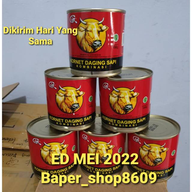 CIP Corned Beef / Kornet Daging Sapi kaleng kecil 198GR bulat
/ CIP Kornet Daging Sapi