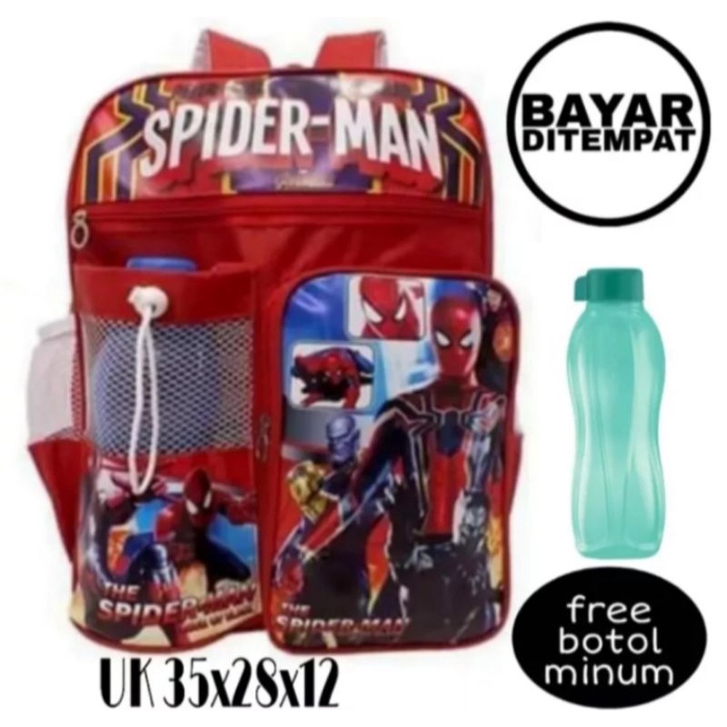 TAS RANSEL ANAK  COWO/LAKI LAKI SD &amp; TK BERHADIAH BOTOL MINUM