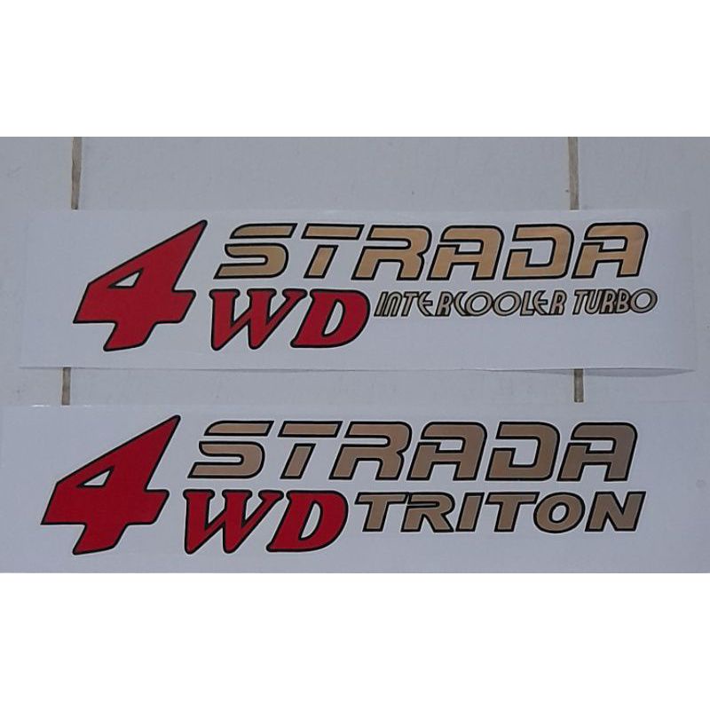 List body stiker mitsubishi STRADA 4 WD Triton / stiker mitsubishi STRADA 4 WD Intercooler Turbo / s