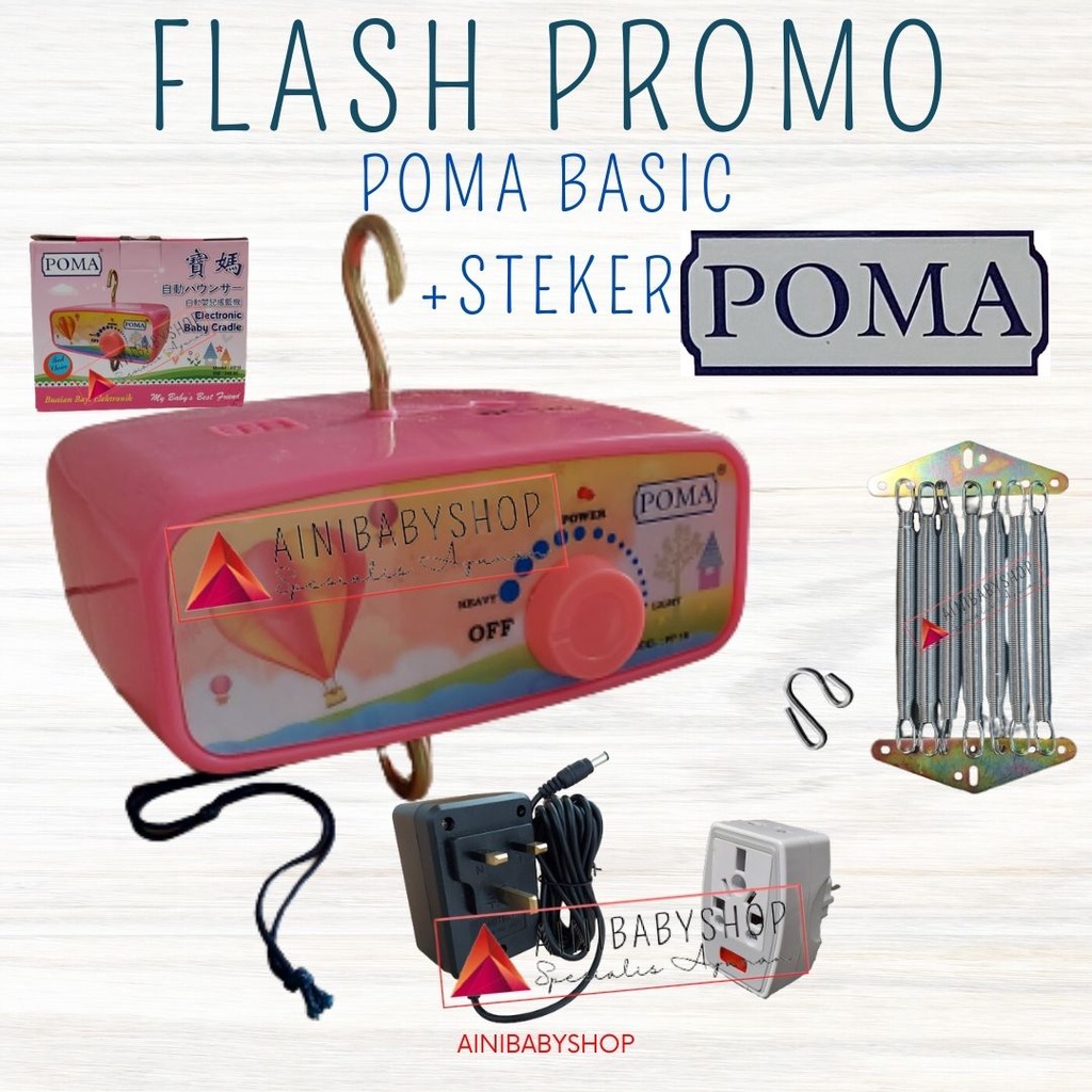 Mesin Poma Basic/Mesin ayunan Poma, Mesin Ayunan Elektrik Otomatis Type Basic #ainibabyshop FLASH PROMO