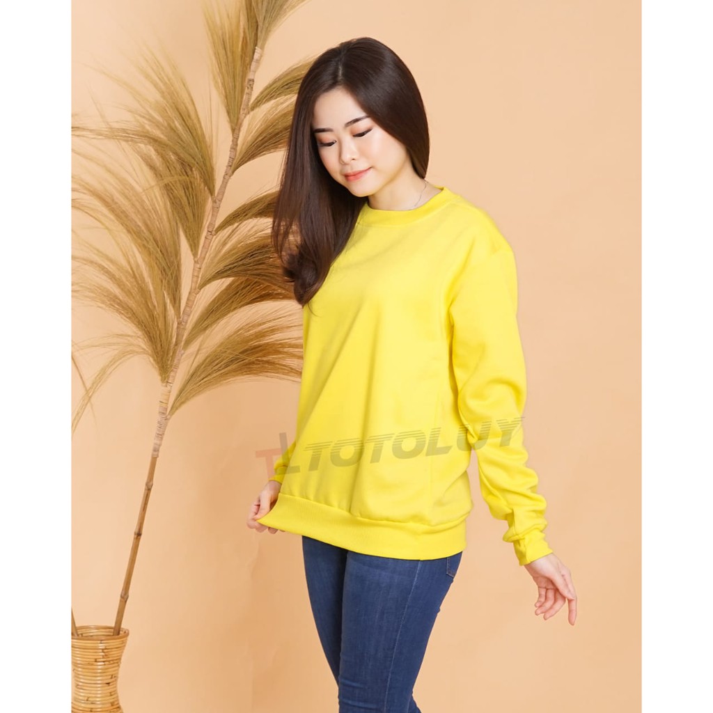 ASGARD777 - JUMPER SWEATER BASIC POLOS / TOTOLUY.ID / SWEATER POLOS / KUNING