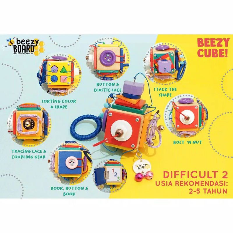 Busy board / busy cube / mainan stimulasi anak / beezy board original Preloved