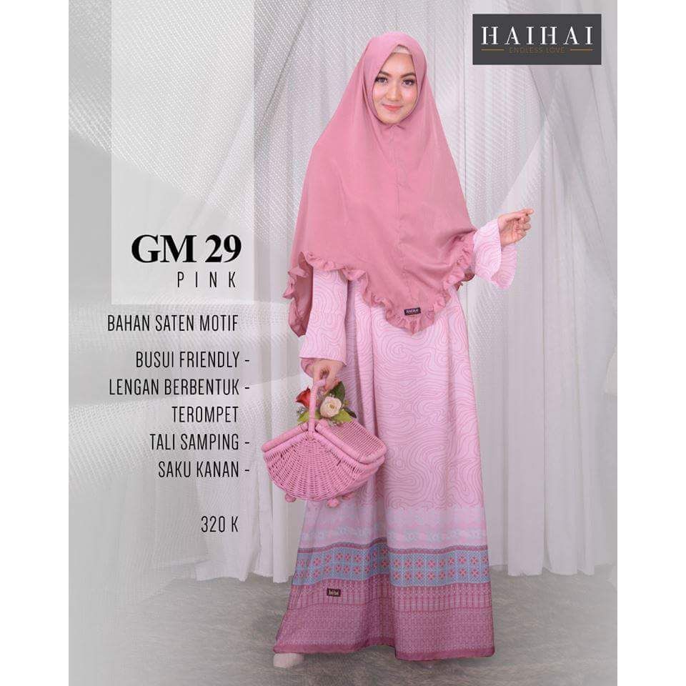 GAMIS HAI-HAI NIBRAS / GAMIS SET HIJAB / GAMUS BUSUI GM 29