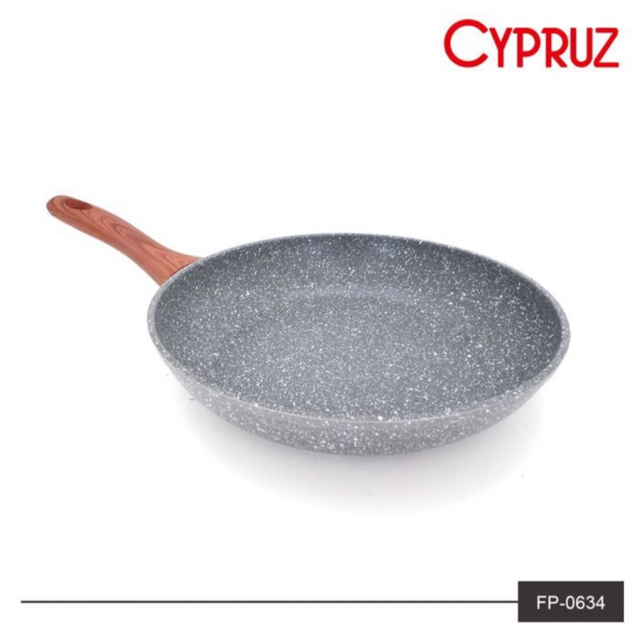 Wajan penggorengan marble frypan kitchen house diameter 28 cm cypruz