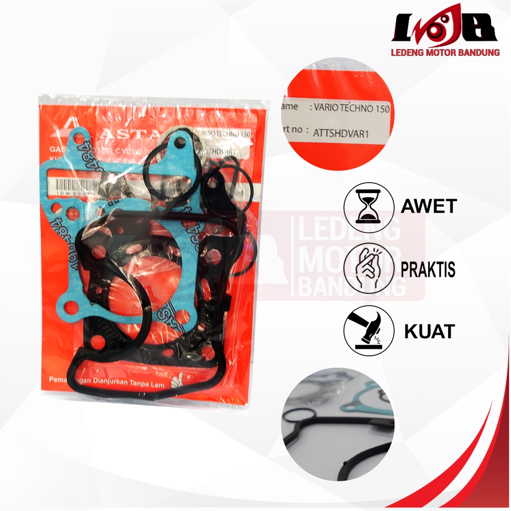 Paking Top Set Gasket Honda Vario 150 Seal Packing Sil Blok Mesin Motor