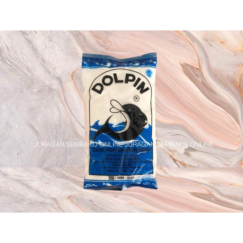 (JSO) Garam DOLPIN 250GR / Garam Dolphin Konsumsi / Garam Dapur